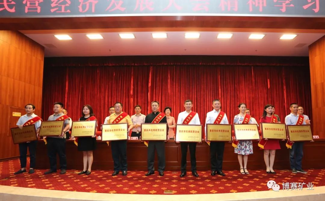 博赛集团荣获“重庆市优秀民营企业”称号
