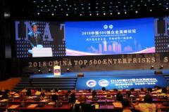 陕西有色集团董事长马宝平出席2018中国500强企业高峰论坛并作主题演讲