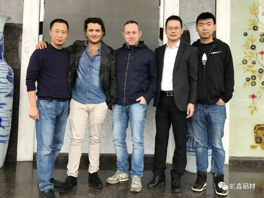 意大利客商来金鑫发铝业考察洽谈