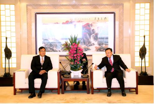 王彤宙董事長會見緬甸自然資源與環境保護部第一礦業公司總經理吳覺山