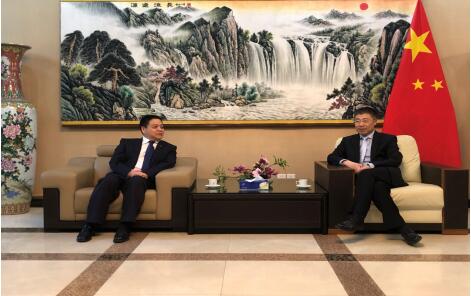 中国有色严弟勇副总经理拜会中国驻赞比亚大使李杰