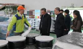 俄羅斯僑商到焦橋鎮考察鋁產業發展情況