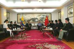 铜陵有色董事长杨军陪同省市领导拜会中国驻厄瓜多尔大使馆官员