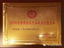 兴发铝业荣获“2019年全国铝模板行业诚实守信企业”称号