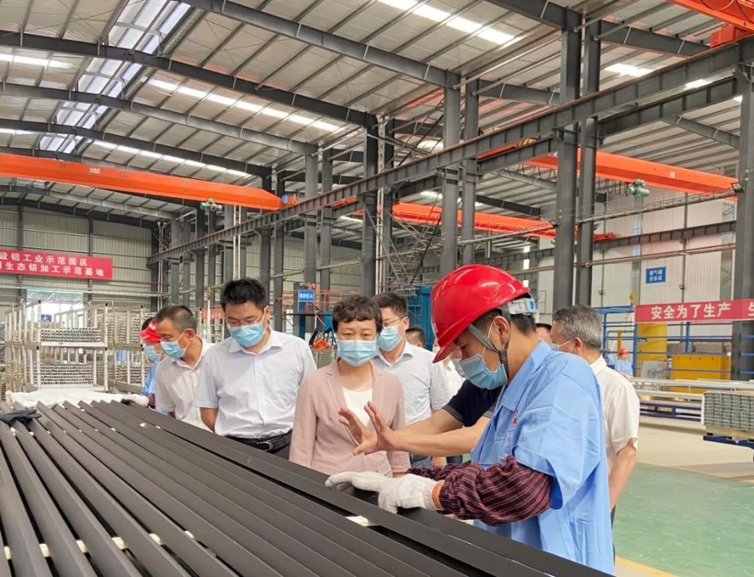 荊州市委常委張遠梅調研華中生態鋁業示範產業園