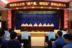 陝西鋅業公司召開“提產量，增效益”活動動員大會