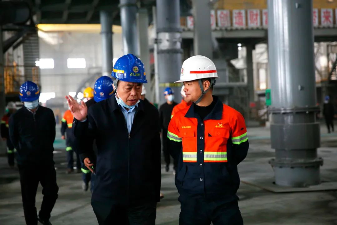 中國黃金集團內蒙古礦業有限公司到多寶山銅業調研