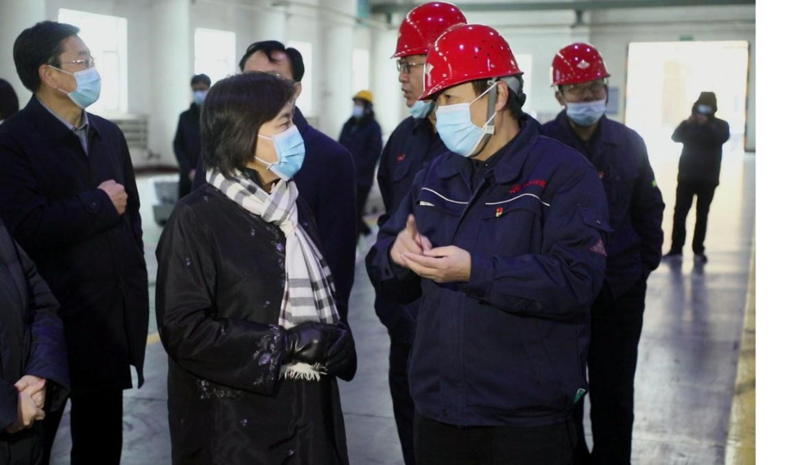 内蒙古自治区主席布小林赴中色锌业进行调研