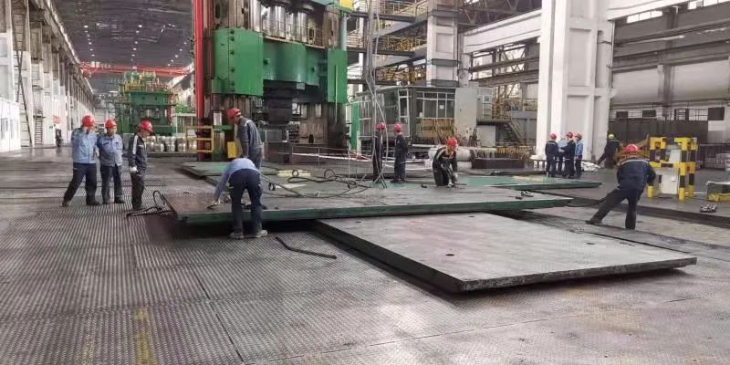 中鋁西南鋁鍛造廠新10000噸油壓機移動工作臺改造成功