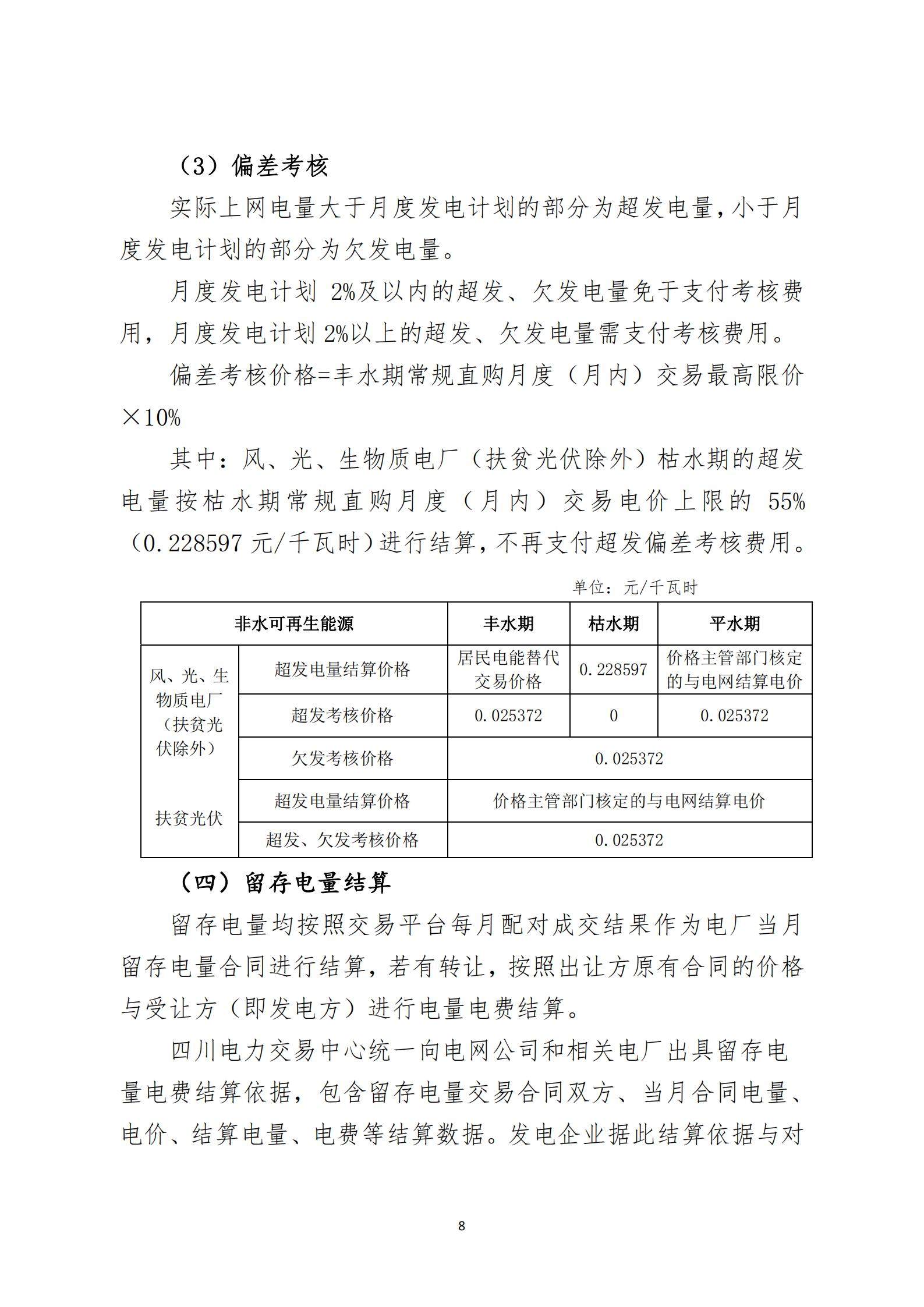 四川2021年电力市场结算细则及结算案例出炉（内含铝电）