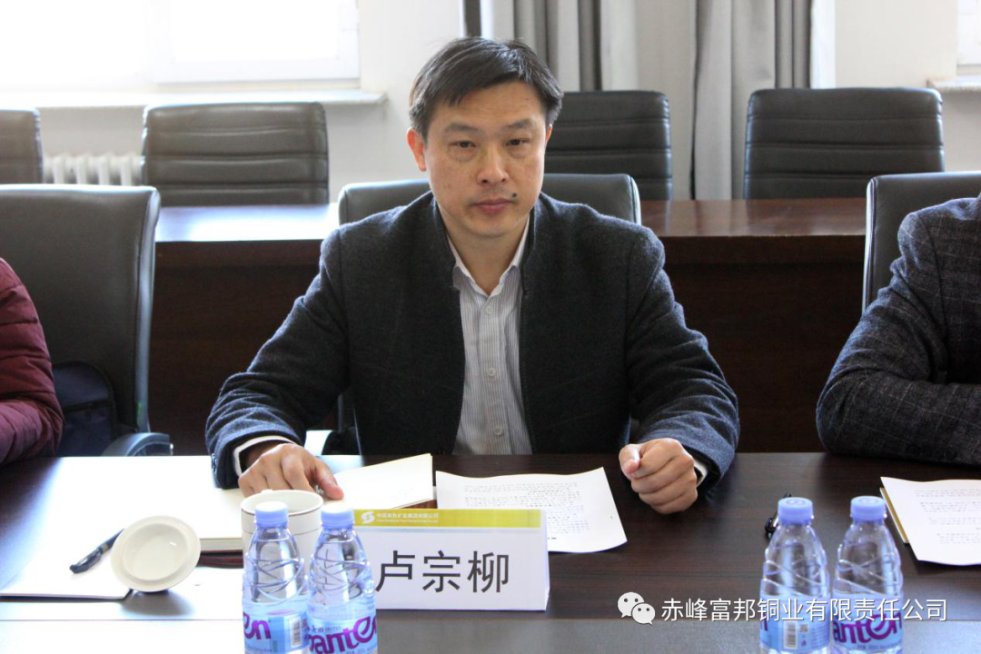 中色沈矿卢宗柳副总经理到富邦铜业调研指导工作