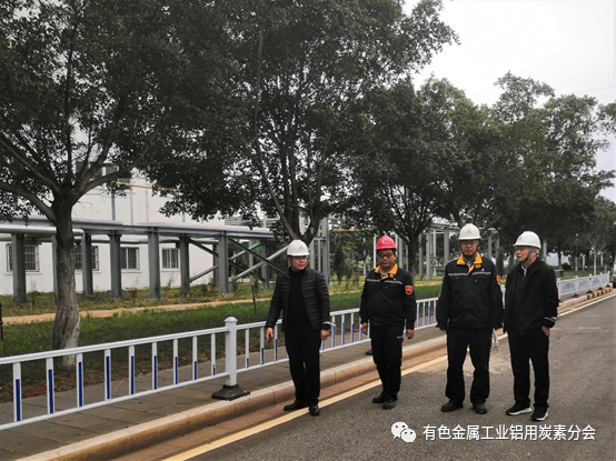 铝用炭素分会陈维胜秘书长一行拜访云铝股份源鑫炭素有限公司