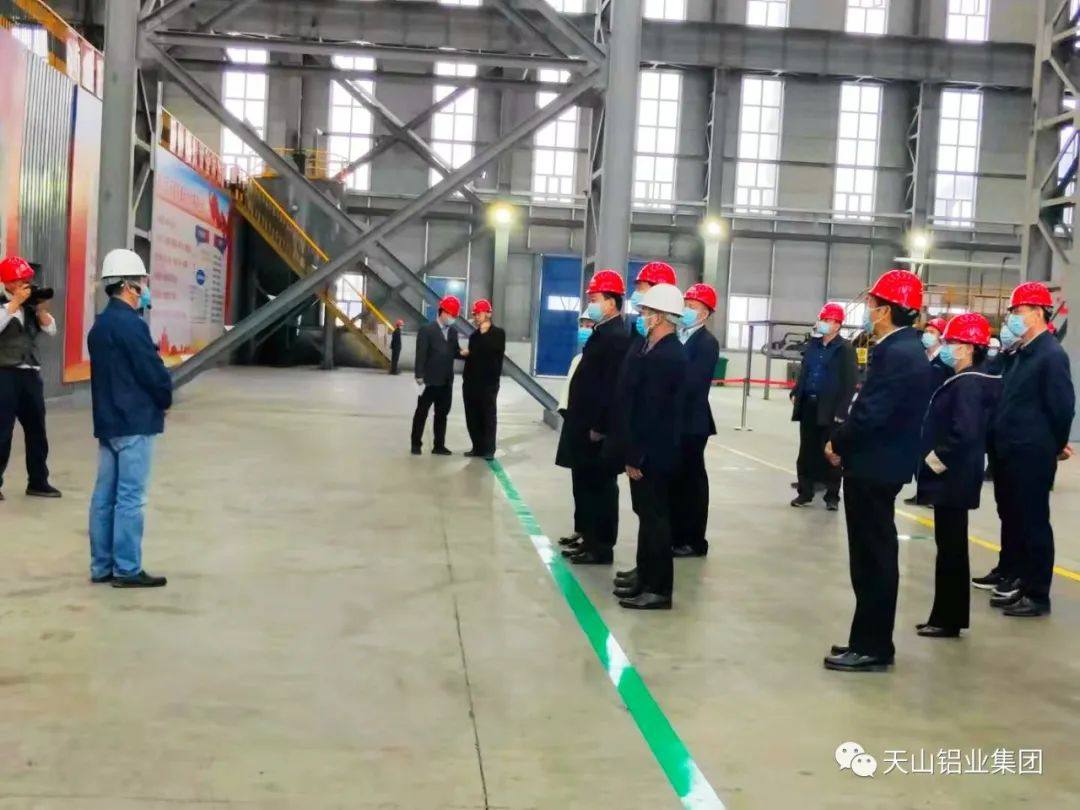 兵团政委王君正一行到南疆碳素参观考察