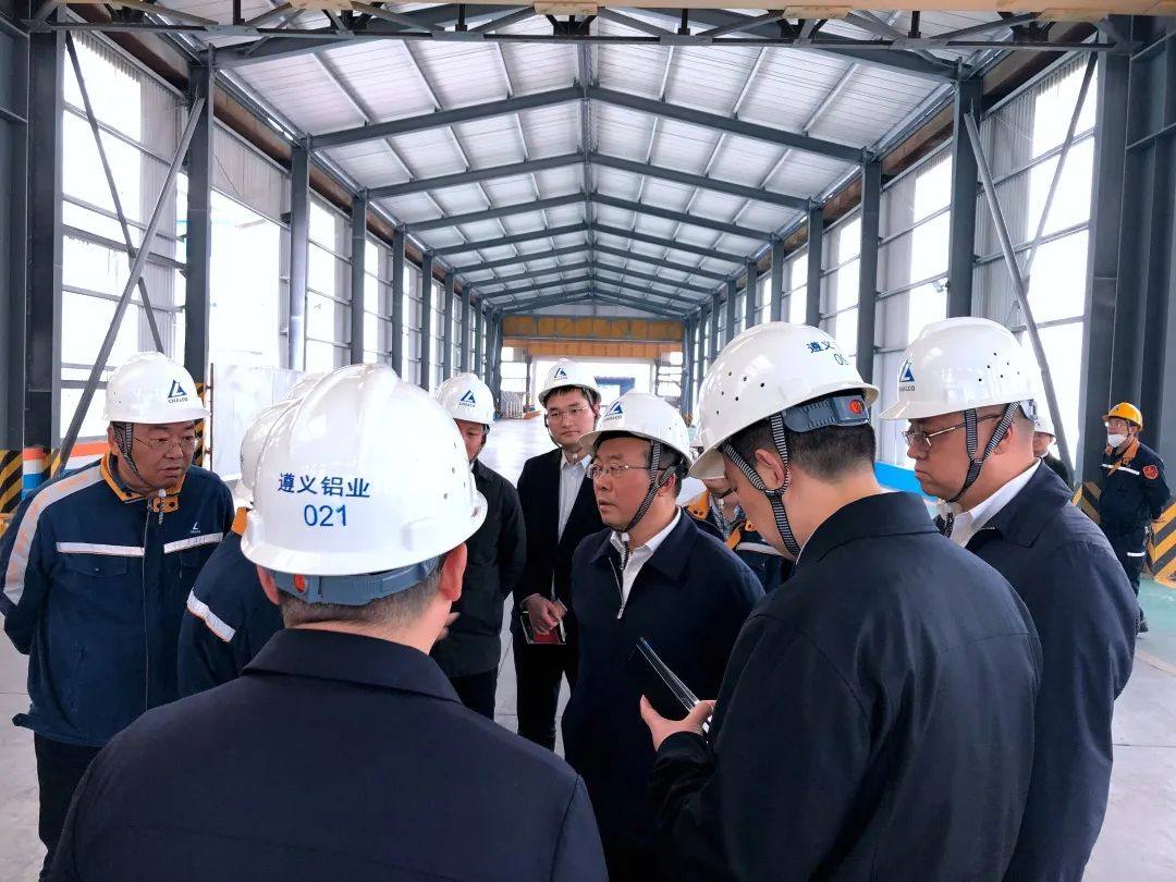 贵州省委常委、省委秘书长吴强到遵义铝业考察调研