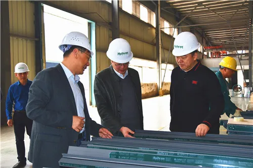辉隆股份集团领导调研辉铝新材