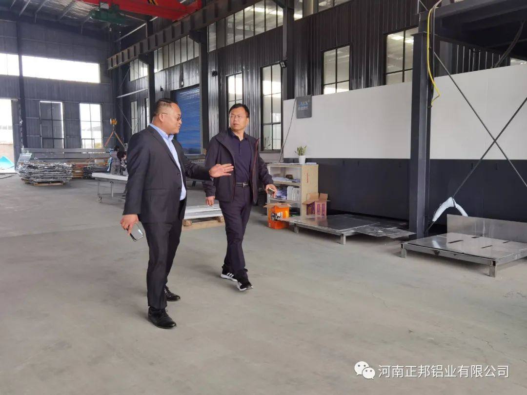 创新科技大厦领导到河南正邦铝业参观并指导工作