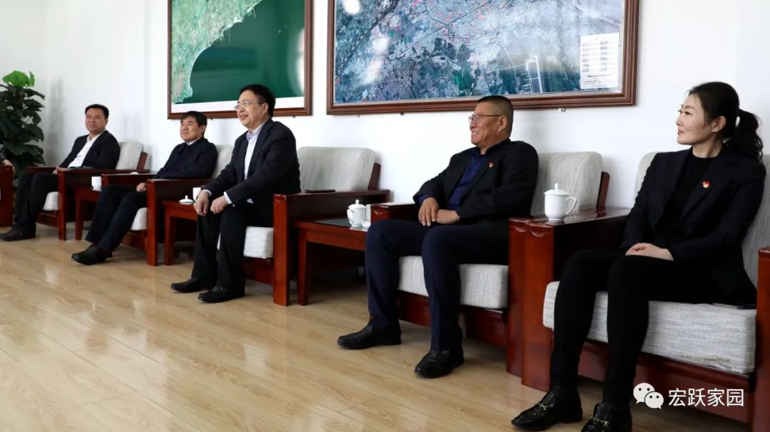 宏跃集团公司领导与绥中县领导就推动高质量发展进行座谈
