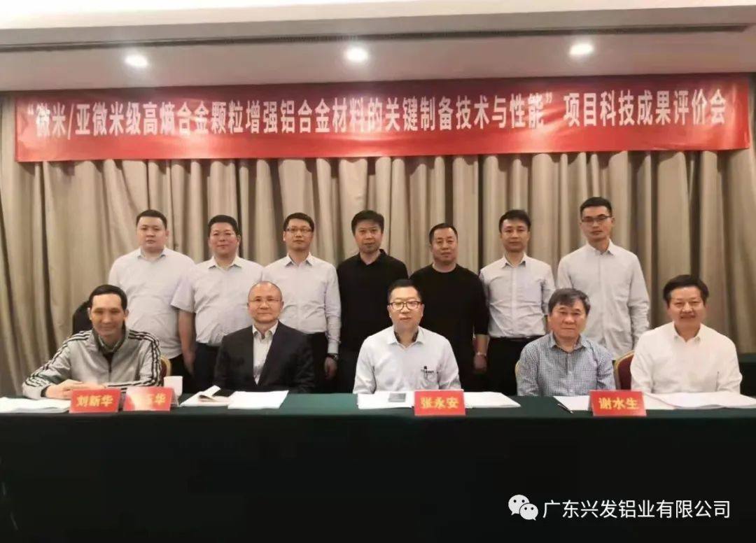 興發鋁業“微米/亞微米級高熵合金顆粒增強鋁合金材料的關鍵制備技術與性能”等項目獲評國際先進水平
