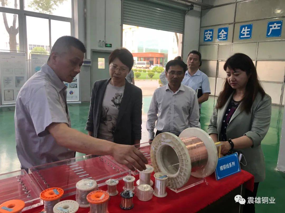 苏州市人大常委会副主任缪红梅一行到震雄铜业考察调研