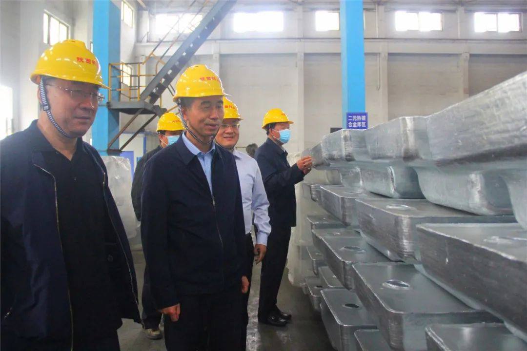 陕西省政府张军林副秘书长一行莅临陕西锌业公司调研督导工作