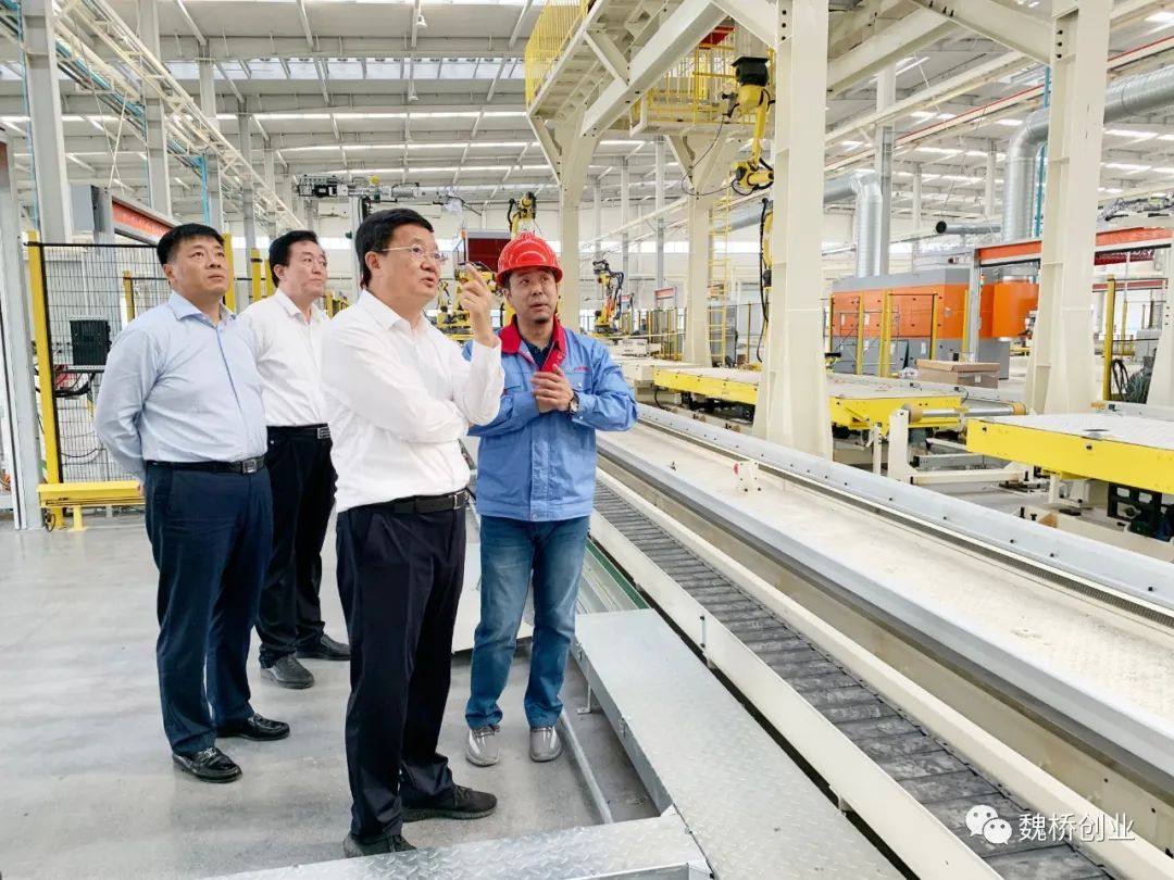 滨州市委书记佘春明到魏桥轻量化基地调研重点项目建设