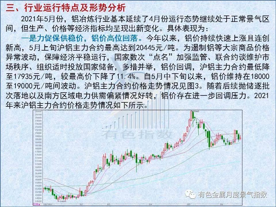 5月中国铝冶炼产业景气指数较上月上升0.8个点