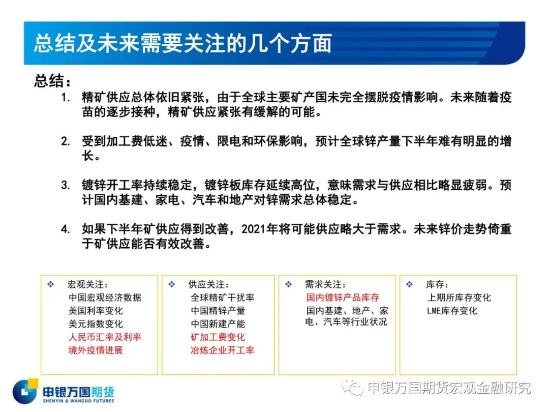 2021年申银万国期货锌半年报：目标区间19000-20000元