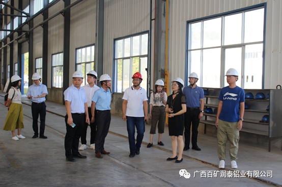 全区2020年度县域经济发展分类考核组到百矿润泰铝业进行实地核验