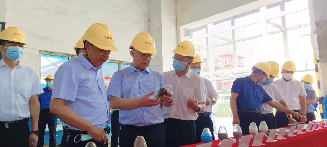 商洛市委副书记、代市长王青峰一行来陕西锌业公司调研指导工作