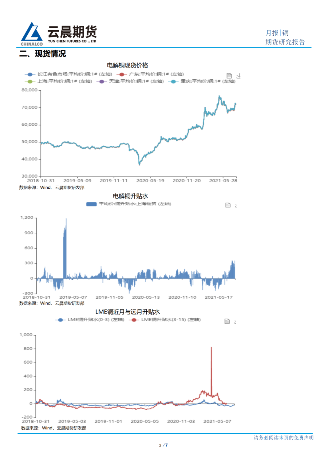 2021年8月云晨期货铜月报：铜价在高位纠结的时间加长 或暂围绕7万运行