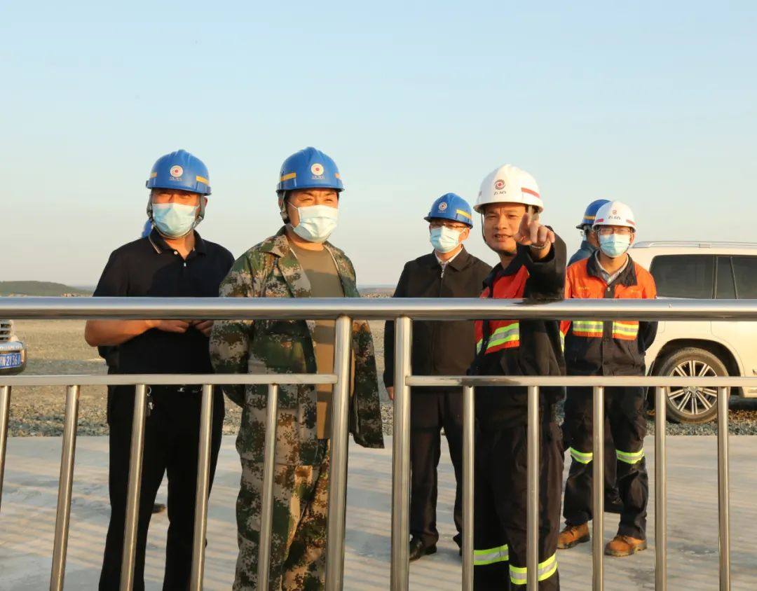 黑河市委常委副市长刘振江到多宝山铜业调研考察