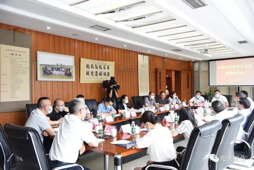 民营经济与中小企业座谈会在阳光铝业召开