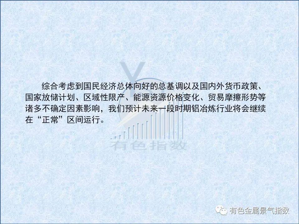 2021年7月中国铝冶炼产业月度景气指数51.5 较上月回落1.2个点