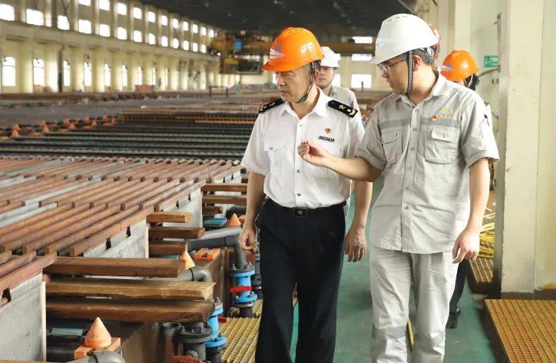 蒙自海关关长杨旭到云锡铜业分公司调研