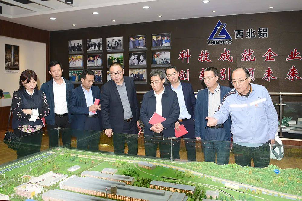 山东省甘肃商会到西北铝考察参观