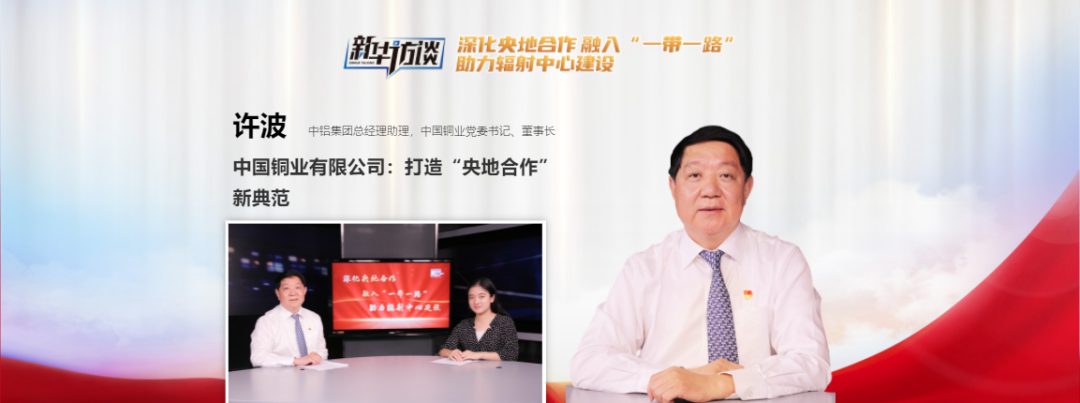 新华网访谈许波：中国铜业有限公司打造“央地合作”新典范