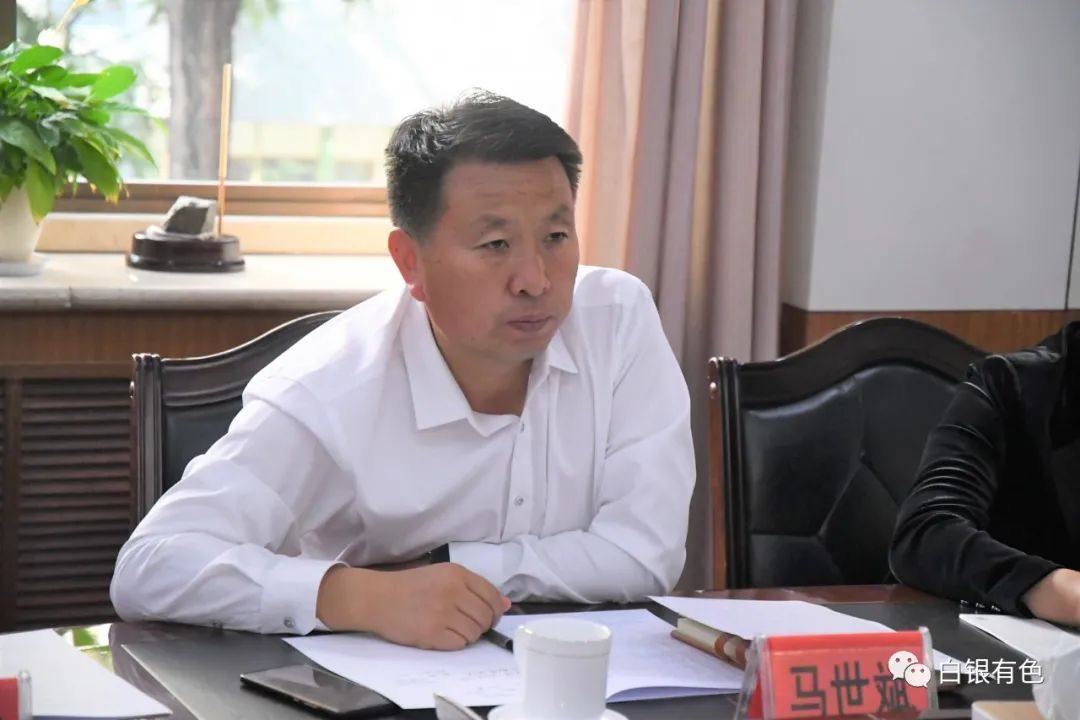 马世斌张莉率区政府调研组到白银集团调研