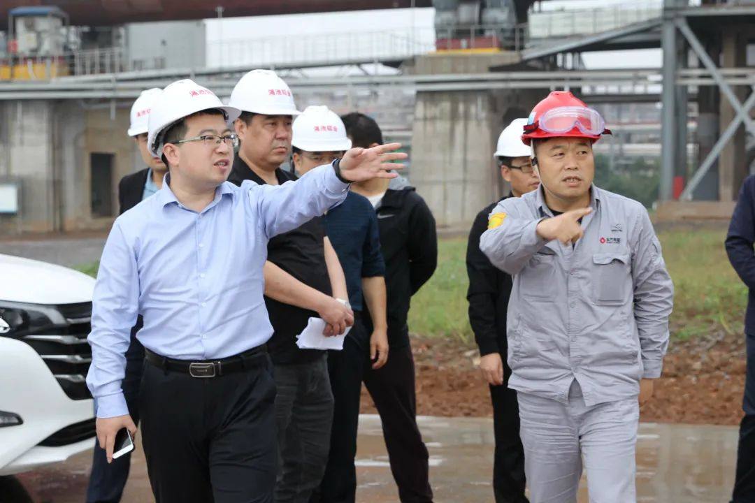 河南省发改委调研组调研东方希望渑池铝业原矿破碎线项目