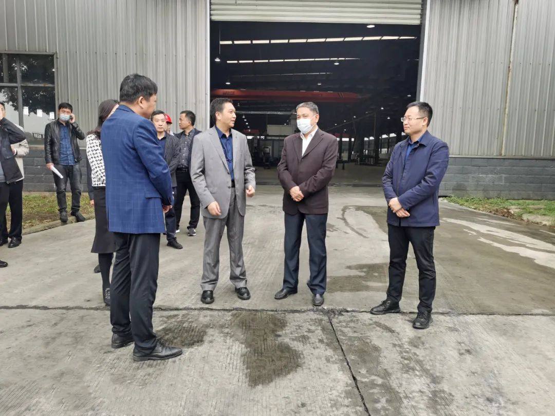 驻马店市市委常委、秘书长付自成一行莅临中多新材料集团旗下河南中多铝镁新材有限公司调研指导工作