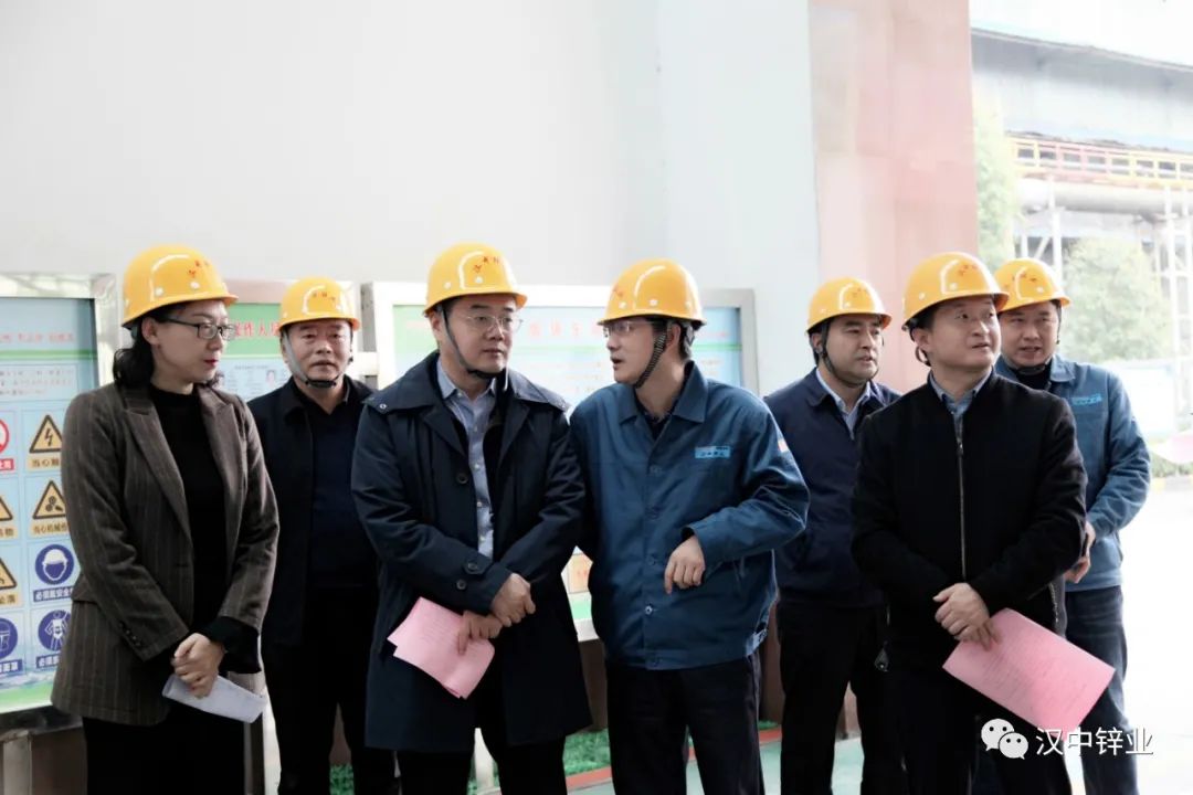 省工信厅副厅长刘波到汉中锌业调研工业稳增长情况