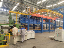 新大明铝业工业材模具厂及2500吨挤压机正式投产运行