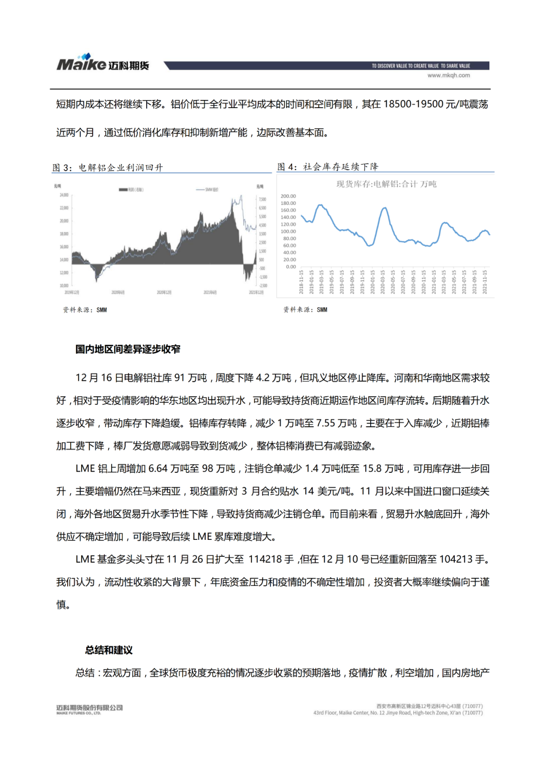 2021年第51周迈科期货铝周报 