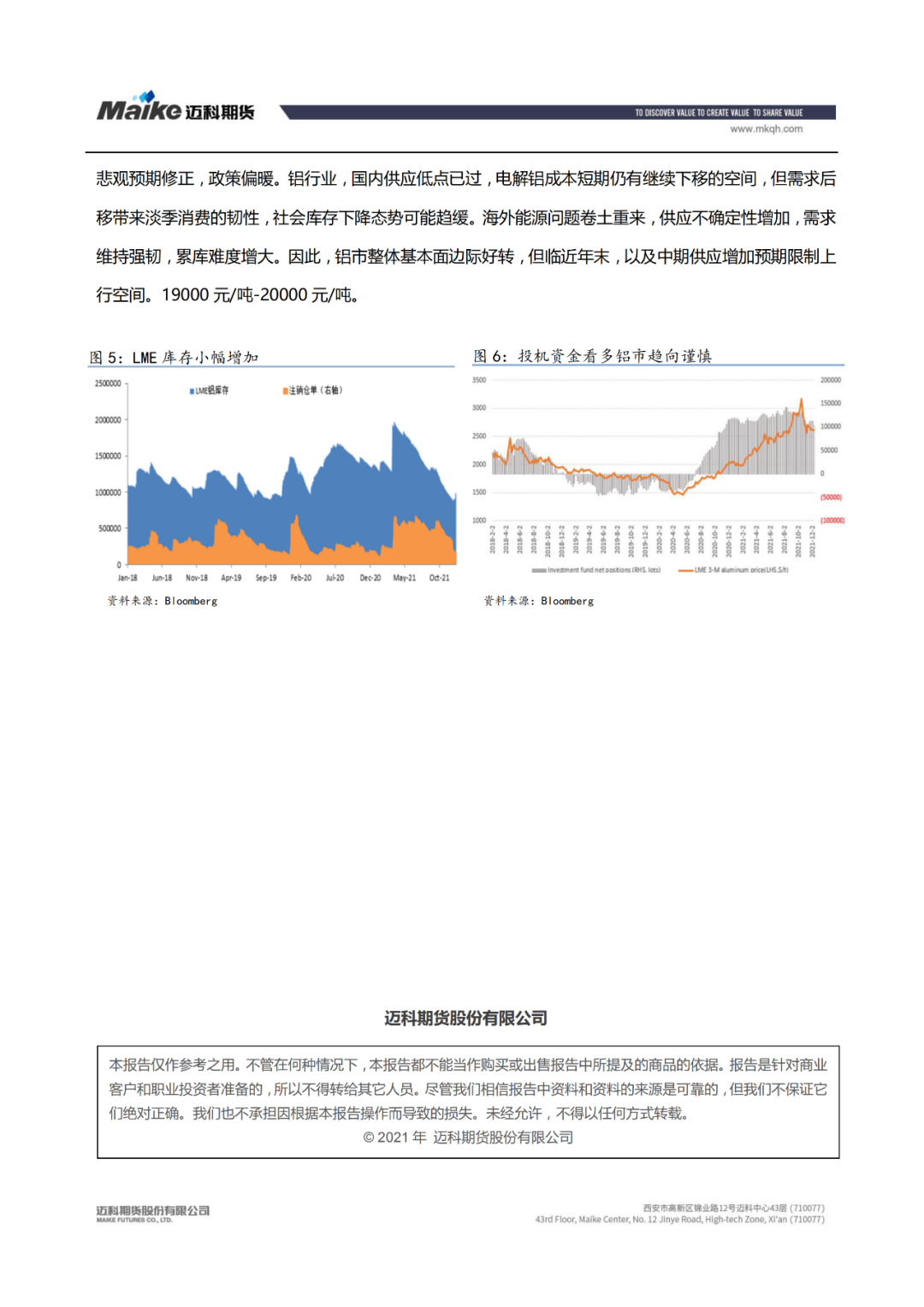 2021年第51周迈科期货铝周报 