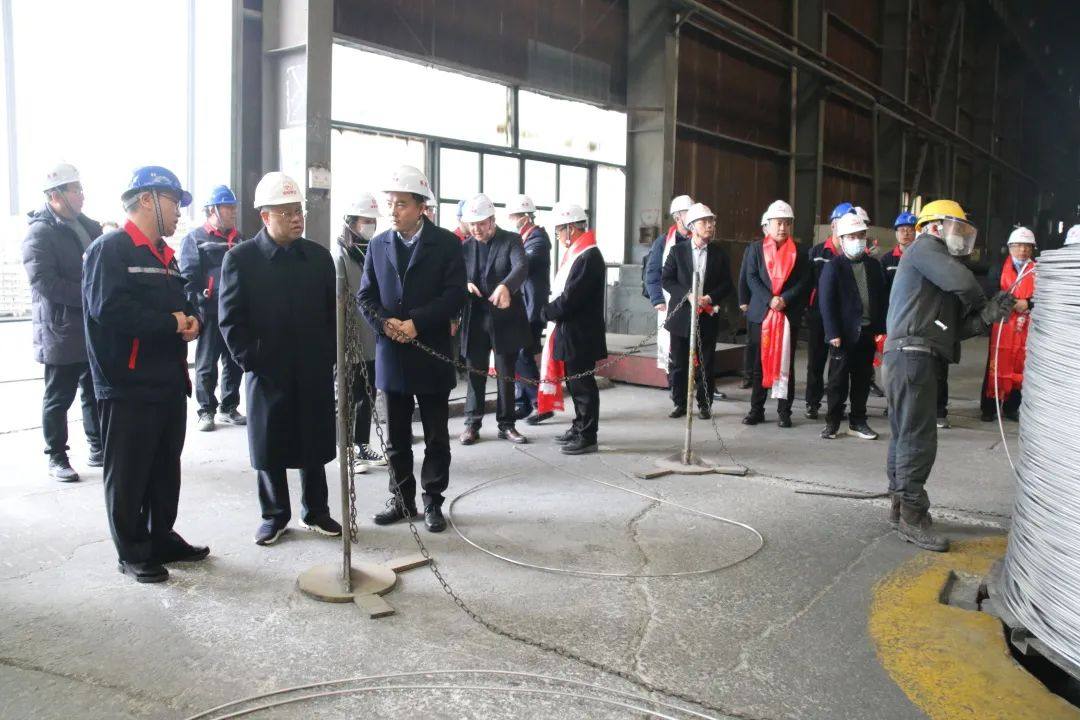 集团公司董事长袁志伦、总经理袁凌楠率公司高层领导一行到阿坝铝厂