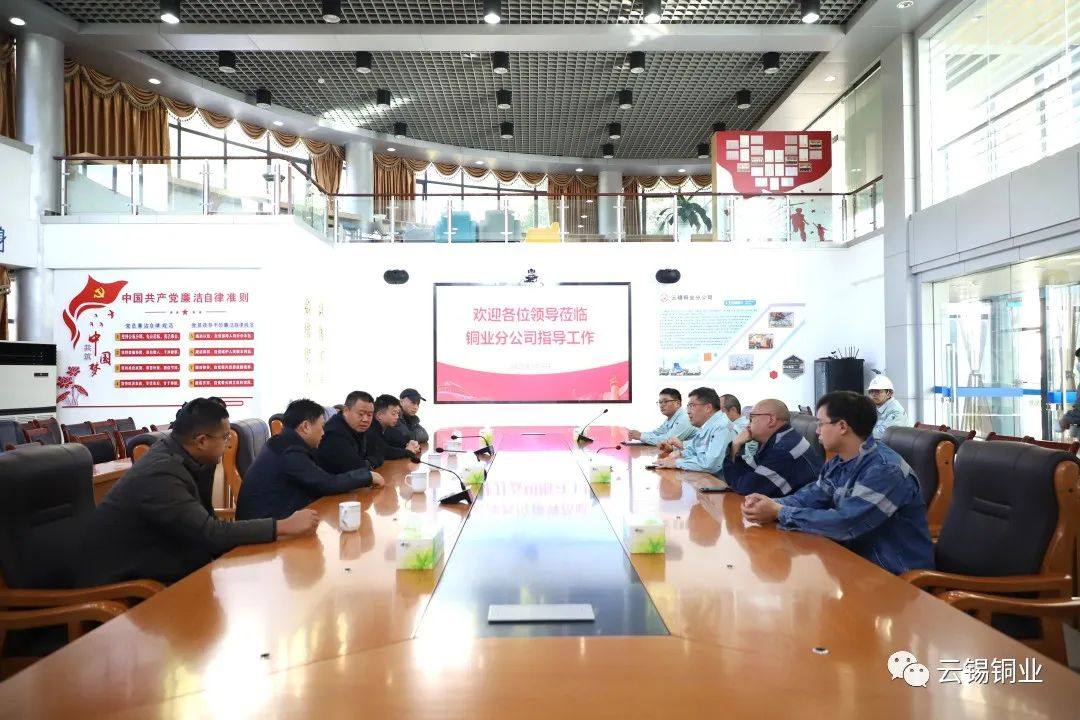 个旧市副市长毛文波到云锡铜业分公司开展安全检查