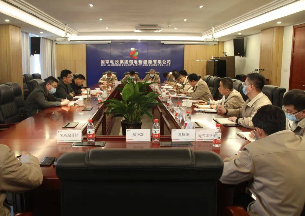 国家电投铝电公司董事长冯建清到中卫新能源调研