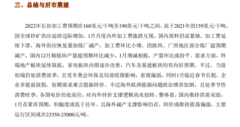 2022年1月銅冠金源期貨鋅月報：海外驅動仍存 鋅價維持偏多