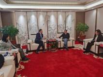 中色股份党委书记、董事长刘宇一行访问万向集团