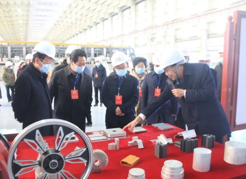 广元市组织部分全国省市人大代表到广元中孚视察企业发展情况