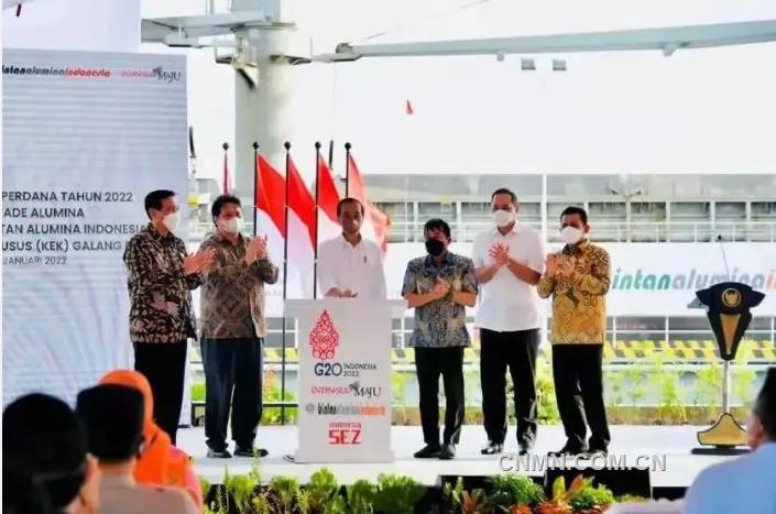 印尼總統蒞臨南山印尼賓坦氧化鋁公司指導工作